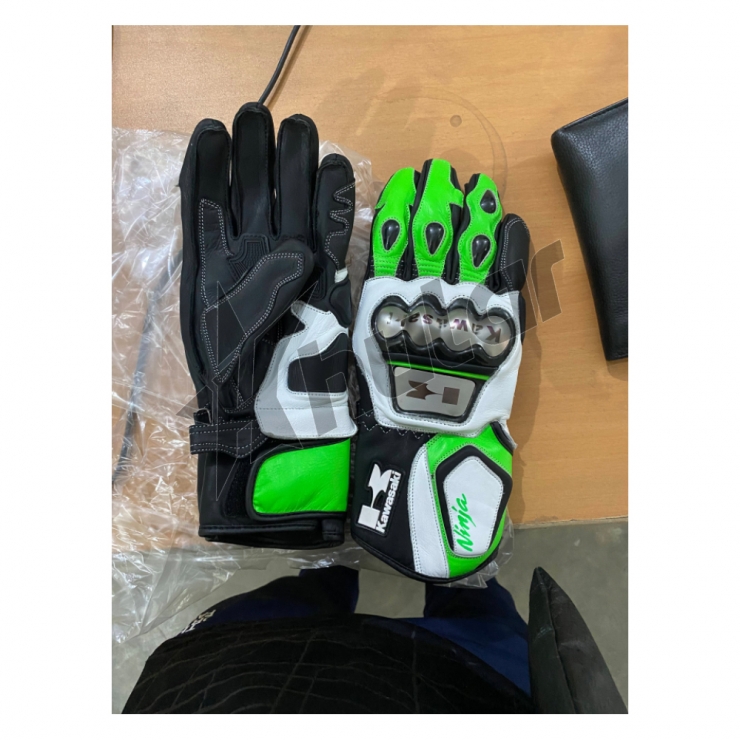 kawasaki motorcycle gloves custom sizes