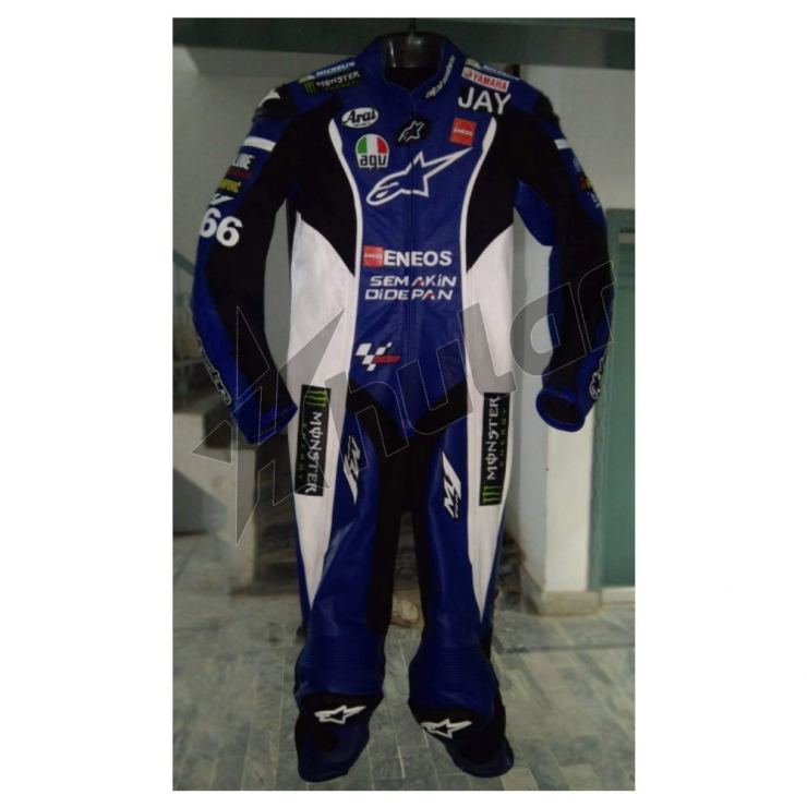 alpinestar motorcycle suit black and blue 1pc  custom size S to ....